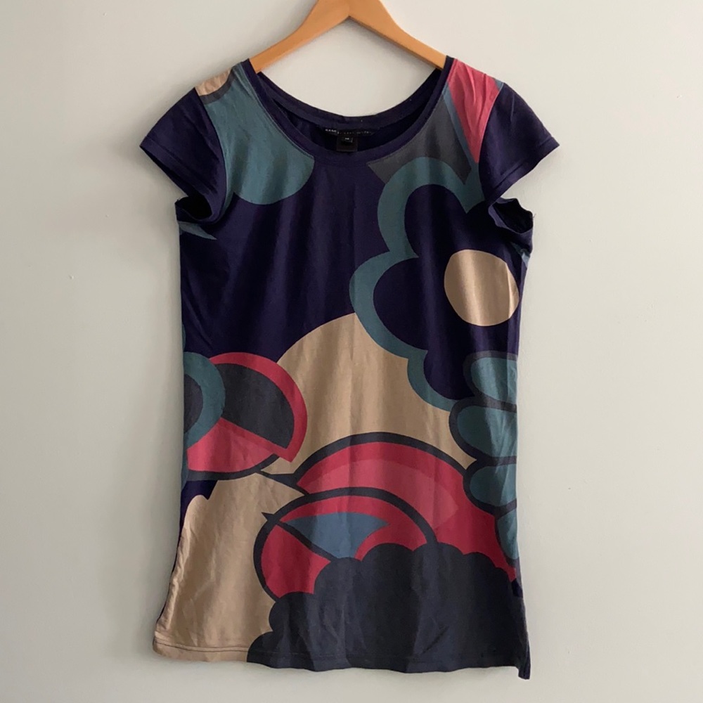 NEW Marc Jacobs XS Psychedelic Flower Print TShirt